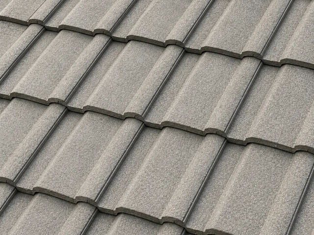 Concrete tile roof surface