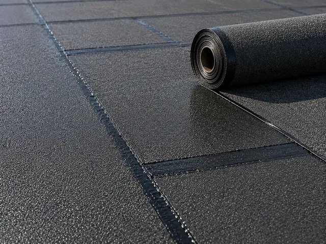Modified bitumen (low slope) roof surface
